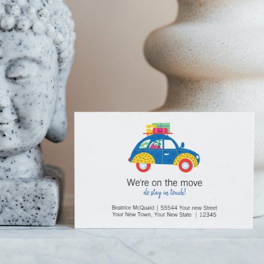 Nieuwe startpunt | Schattigee verhuisaankondiging Aankondigingskaart