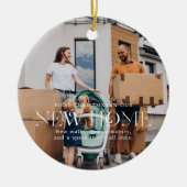 Nieuwe startpunt | Sentimentele foto KeepSake Kers Keramisch Ornament (Voorkant)