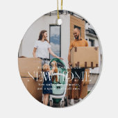 Nieuwe startpunt | Sentimentele foto KeepSake Kers Keramisch Ornament (Links)