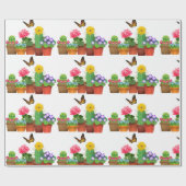 Nieuwe startpunt voor nieuwe tuinkraft cadeaupapier (Vlak)