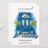 Nieuwe startpunt vooraan, ons nieuwe adres verplaa aankondiging (Voorkant / Achterkant)