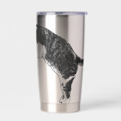 Nieuwe stemming van Curious Cat Geïsoleerde Drinkbeker (Links)