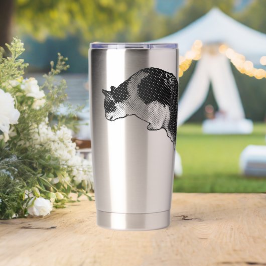 Nieuwe stemming van Curious Cat Geïsoleerde Drinkbeker (Bruiloft (Gedraaid) )
