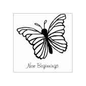 Nieuwe stempel van het Begin Butterfly Design rubb (Afrduk)