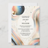 Nieuwe sterren Glam Bright Pastel Ombre Glitter Br Kaart (Voorkant)