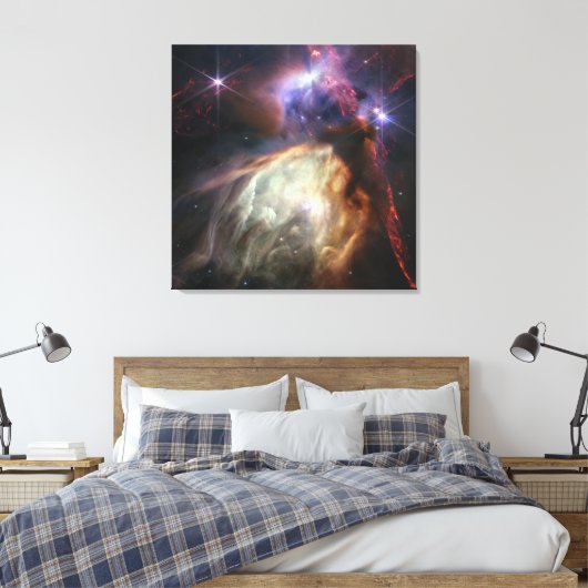 Nieuwe sterren vormen | Rho Ophiuchi | JWST Canvas Afdruk (Insitu (Slaapkamer))