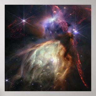 Nieuwe sterren vormen   Rho Ophiuchi   JWST Poster