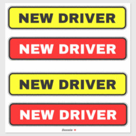 Nieuwe Sticker van het bestuurdersteken (Waarschuw