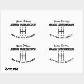 Nieuwe sticker voor handgeschakelde transmissie (Vel)