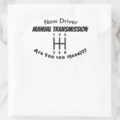 Nieuwe sticker voor handgeschakelde transmissie (Tas)