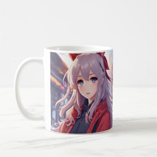Nieuwe stijl anime koffiemok (Links)