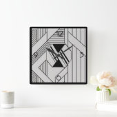 Nieuwe stijl Art Deco Vierkante Klok (Huis)