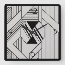 Nieuwe stijl Art Deco Vierkante Klok