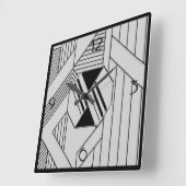 Nieuwe stijl Art Deco Vierkante Klok (Hoek)