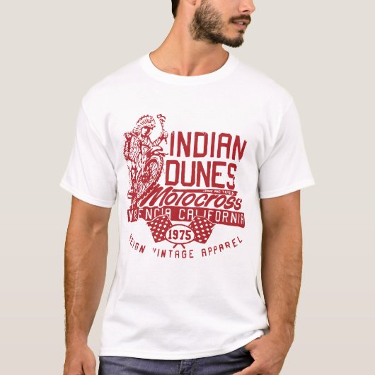 Nieuwe  stijl Indiase Dunes Motocross Mx auto T- T-shirt (Voorkant)