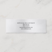 Nieuwe stijl Trendy Grey Minimalist Plain Modern Mini Visitekaartje (Achterkant)