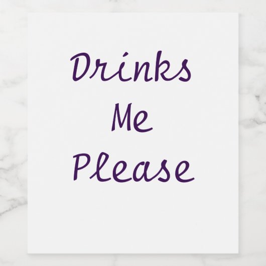 Nieuwe stijl wijn etiket (Enkel label)