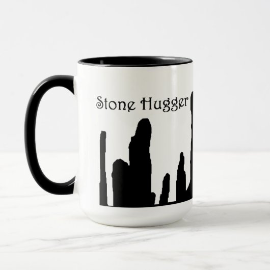 Nieuwe Stone Hugger Mok... Wil je er doorheen gaan Mok (Links)