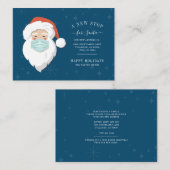 Nieuwe stop voor Kerstman We zijn verhuisd Kerstve Notitiekaartje (Voorkant / Achterkant)