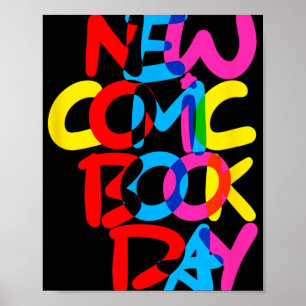 Nieuwe stripboekdag (overlap) poster