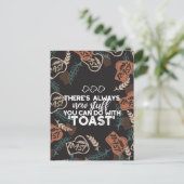 Nieuwe Studie in Toast Bread Quote Briefkaart (Staand voorkant)