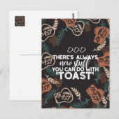 Nieuwe Studie in Toast Bread Quote Briefkaart (Voorkant / Achterkant)