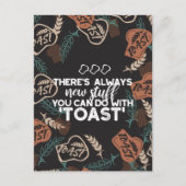 Nieuwe Studie in Toast Bread Quote Briefkaart (Voorkant)