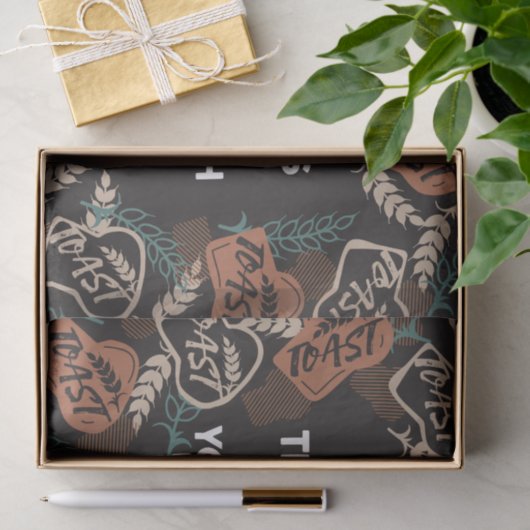 Nieuwe Studie in Toast Bread Quote Tissuepapier (Geschenk)