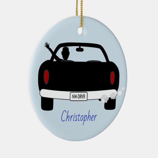 Nieuwe stuurprogrammaman op maat keramisch ornament (Rechts)