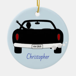 Nieuwe stuurprogrammaman op maat keramisch ornament