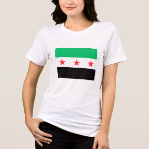 Nieuwe Syrische vlag bevrijdt Syrië na revolutie Tri-Blend Shirt