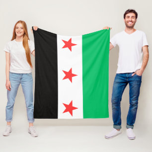 Nieuwe Syrische vrijheidsvlag na revolutie Fleece Deken