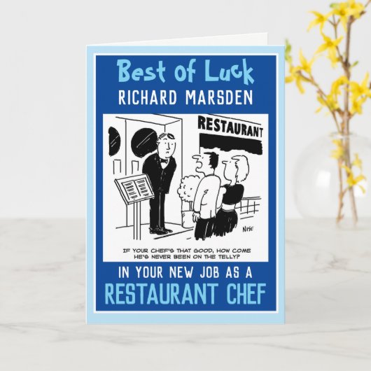 Nieuwe taak als schef kaart (Gele Bloem)