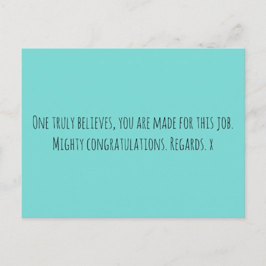 Nieuwe taak briefkaart (Voorkant)