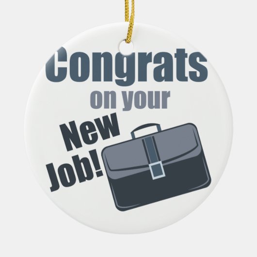 Nieuwe taak keramisch ornament (Voorkant)