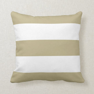Nieuwe Tan Beige & White Stripe Couch Pillow Cft Kussen