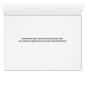 Nieuwe tante en oom gefeliciteerd met een nichtroz (Binenzijde Horizontaal (Onderkant))