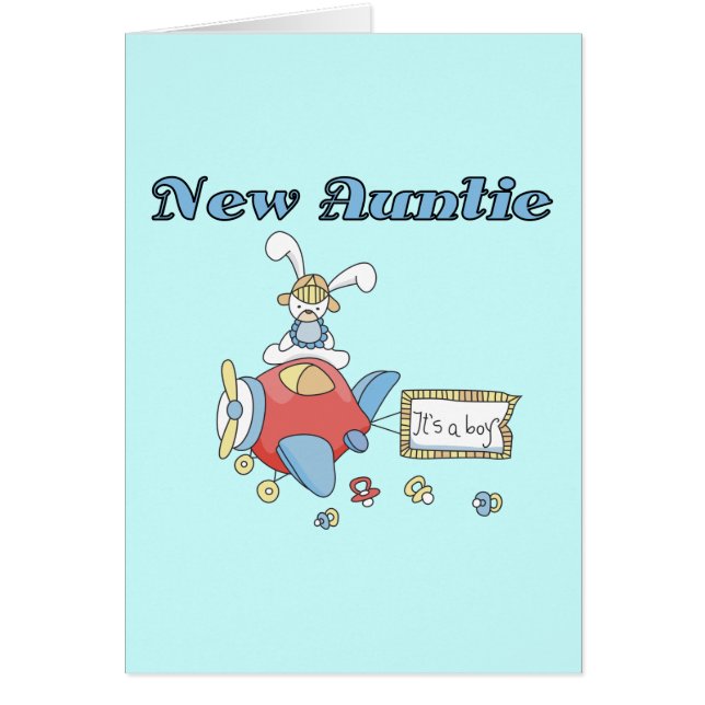 Nieuwe tante - Vliegtuig Tshirts en geschenken (Voorkant)