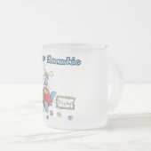 Nieuwe tante - Vliegtuig Tshirts en geschenken Matglas Koffiemok (Voorkant rechts)