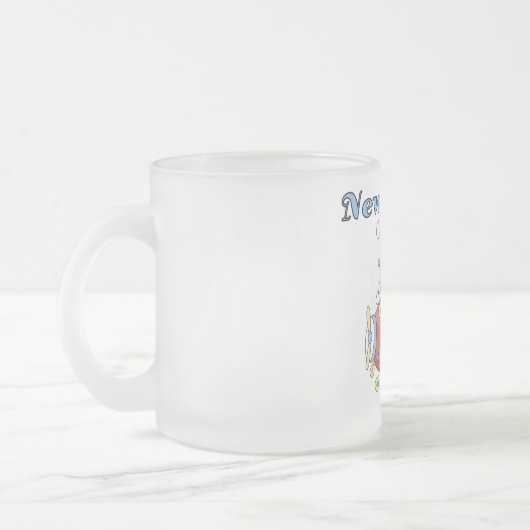 Nieuwe tante - Vliegtuig Tshirts en geschenken Matglas Koffiemok (Links)