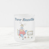 Nieuwe tante - Vliegtuig Tshirts en geschenken Matglas Koffiemok (Center)