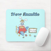 Nieuwe tante - Vliegtuig Tshirts en geschenken Muismat (Met muis)