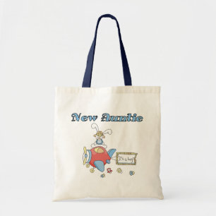 Nieuwe tante - Vliegtuig Tshirts en geschenken Tote Bag