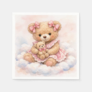Nieuwe Teddybeer Meisje Servet