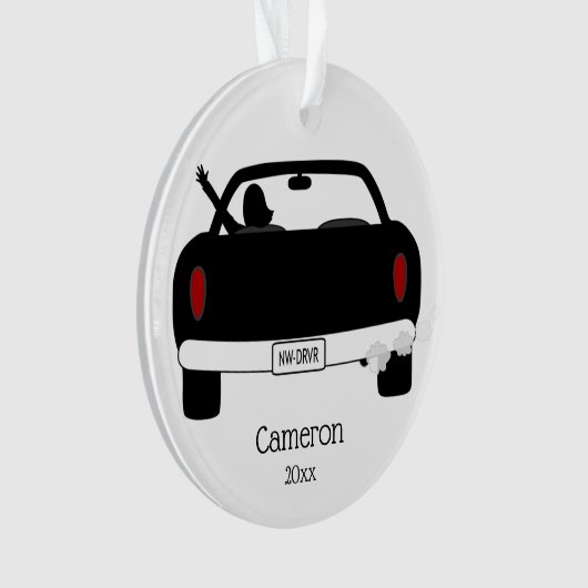 Nieuwe Teen-driver Ornament (voorkant)