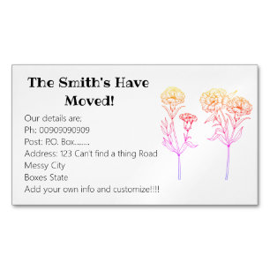 Nieuwe tekennatie - details magnetisch visitekaartje