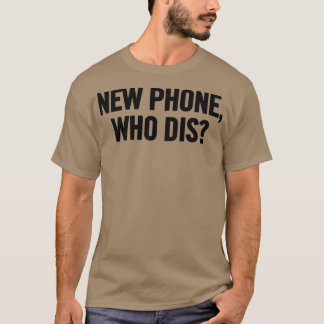 Nieuwe telefoon die zwart is t-shirt