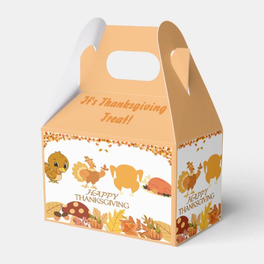 NIEUWE Thanksgiving Gable Boxes Bedankdoosjes (Voorkant Zijde)