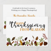 Nieuwe Thanksgiving voor kennisgeving thuis Feestdagenkaart (Voorkant / Achterkant)