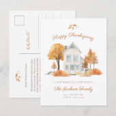 Nieuwe Thanksgiving voor thuisgebruik - Alle blade Aankondigingskaart (Voorkant / Achterkant)